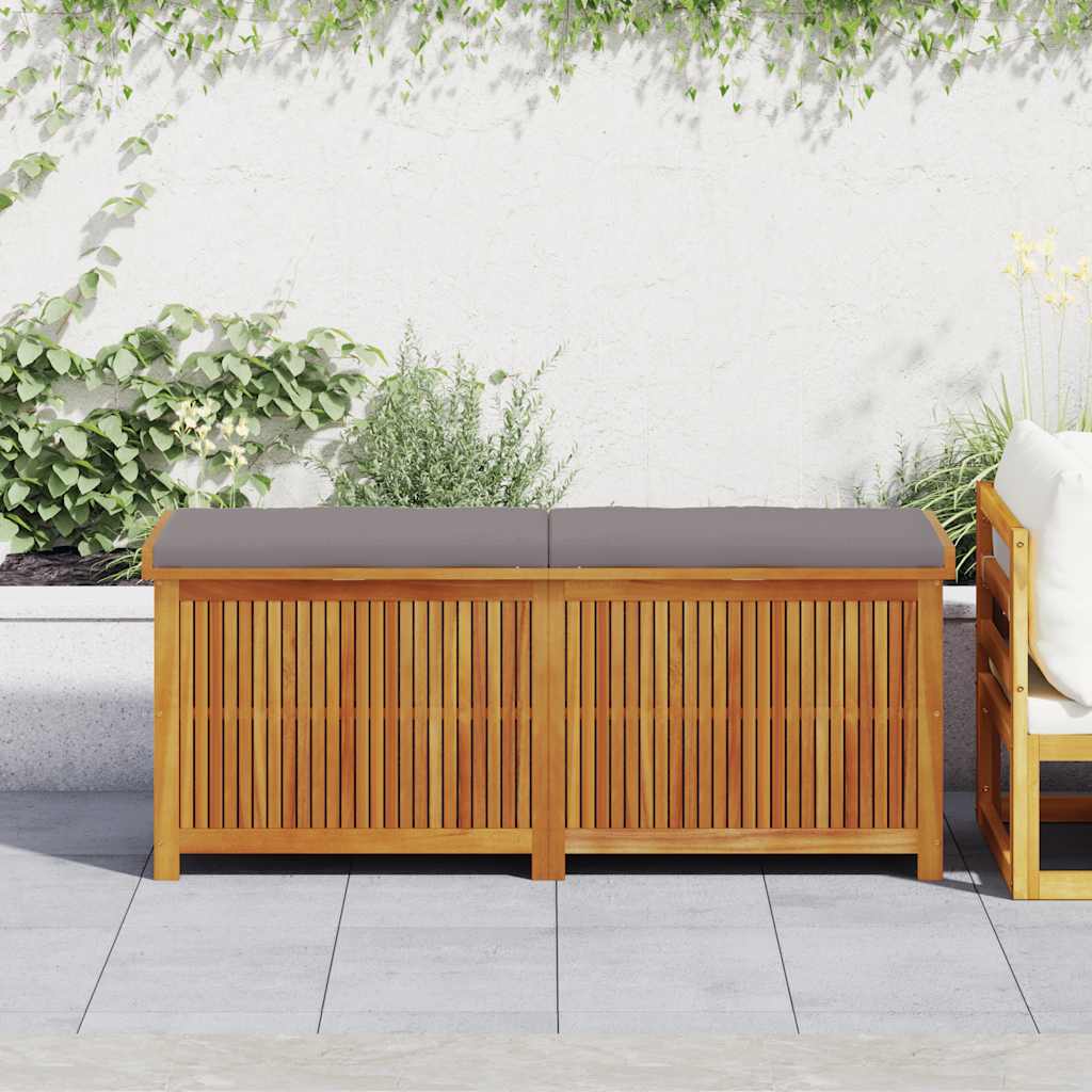 vidaXL Opbergbox voor buiten 113x50x60,5 cm massief acaciahout - Aashly
