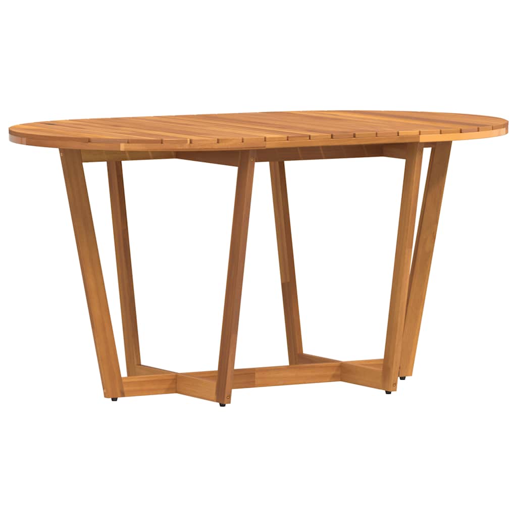 vidaXL Tuintafel ovaal 150x90x75 cm massief acaciahout