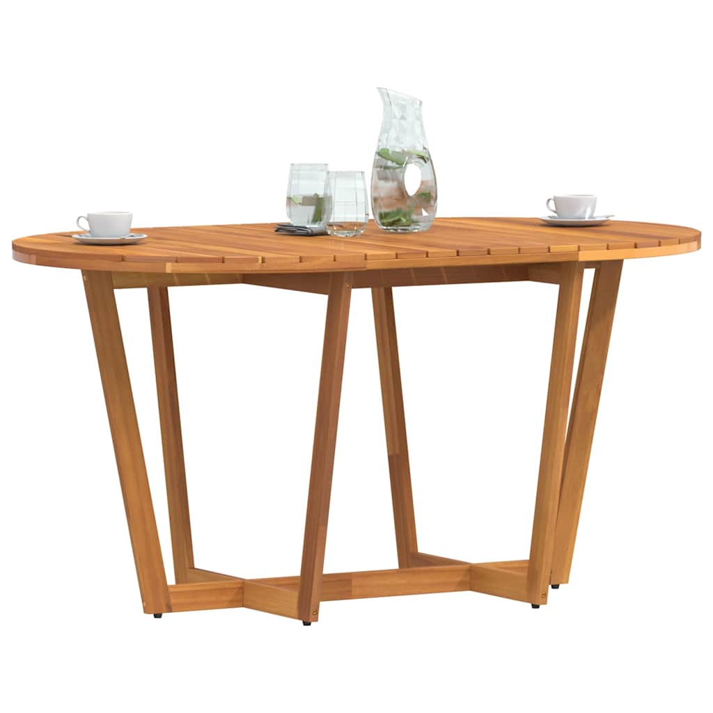 vidaXL Tuintafel ovaal 150x90x75 cm massief acaciahout