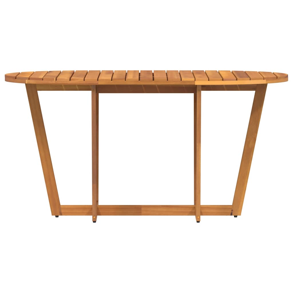 vidaXL Tuintafel ovaal 150x90x75 cm massief acaciahout