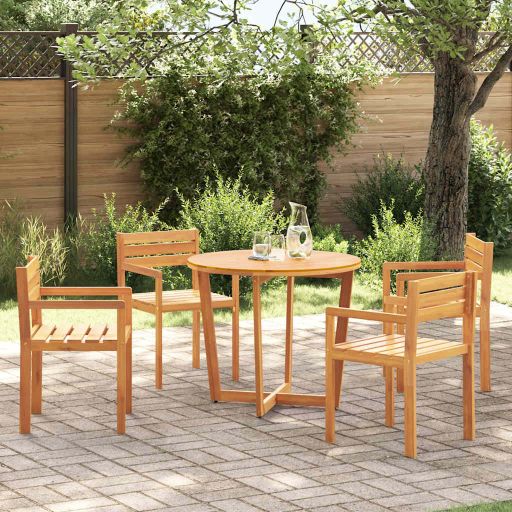 vidaXL Tuinstoelen 4 stuks 50x53x80 cm massief acaciahout - Aashly