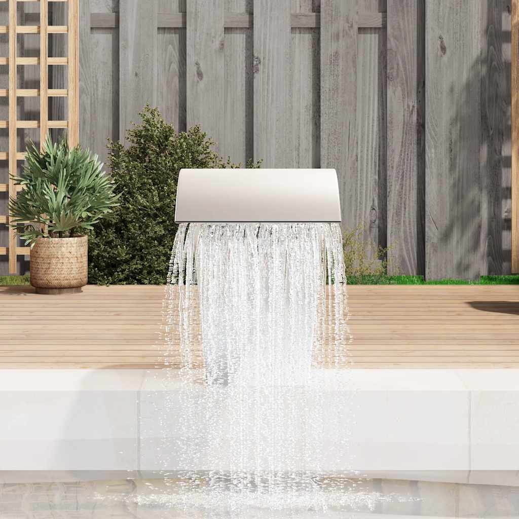 vidaXL Zwembadwaterval 45x30x60 cm roestvrij staal - Aashly