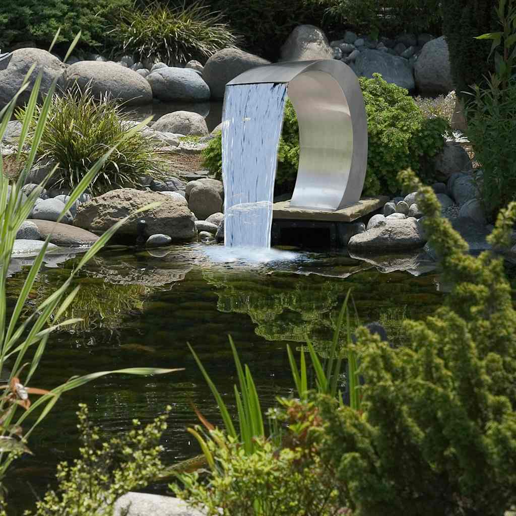 vidaXL Zwembadwaterval 45x30x60 cm roestvrij staal - Aashly