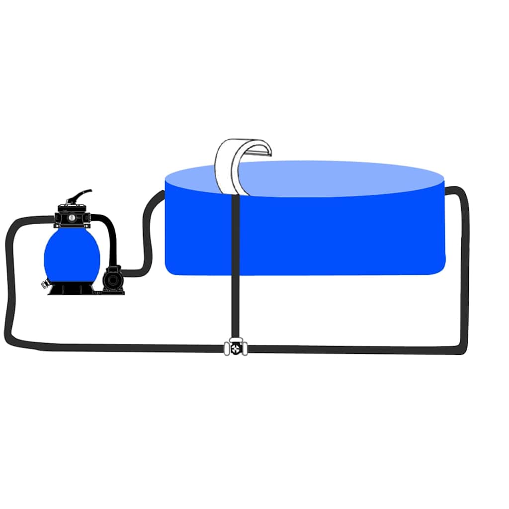 vidaXL Zwembadwaterval 45x30x60 cm roestvrij staal - Aashly