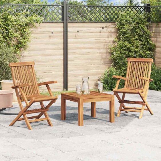 vidaXL Tuinstoelen 8 st massief teakhout - Aashly