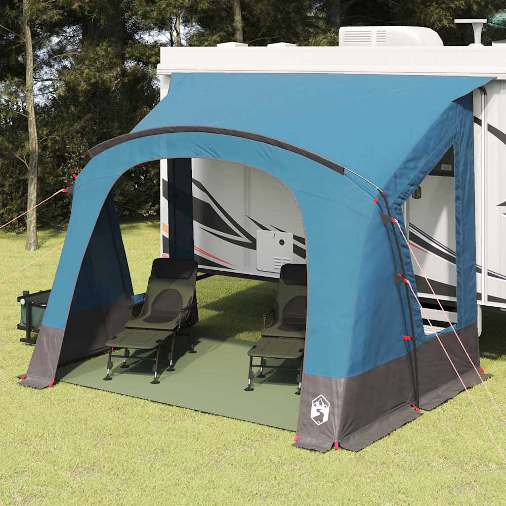 vidaXL Caravan Tent met dak met opslag Groen 330 x 250 x 245 cm