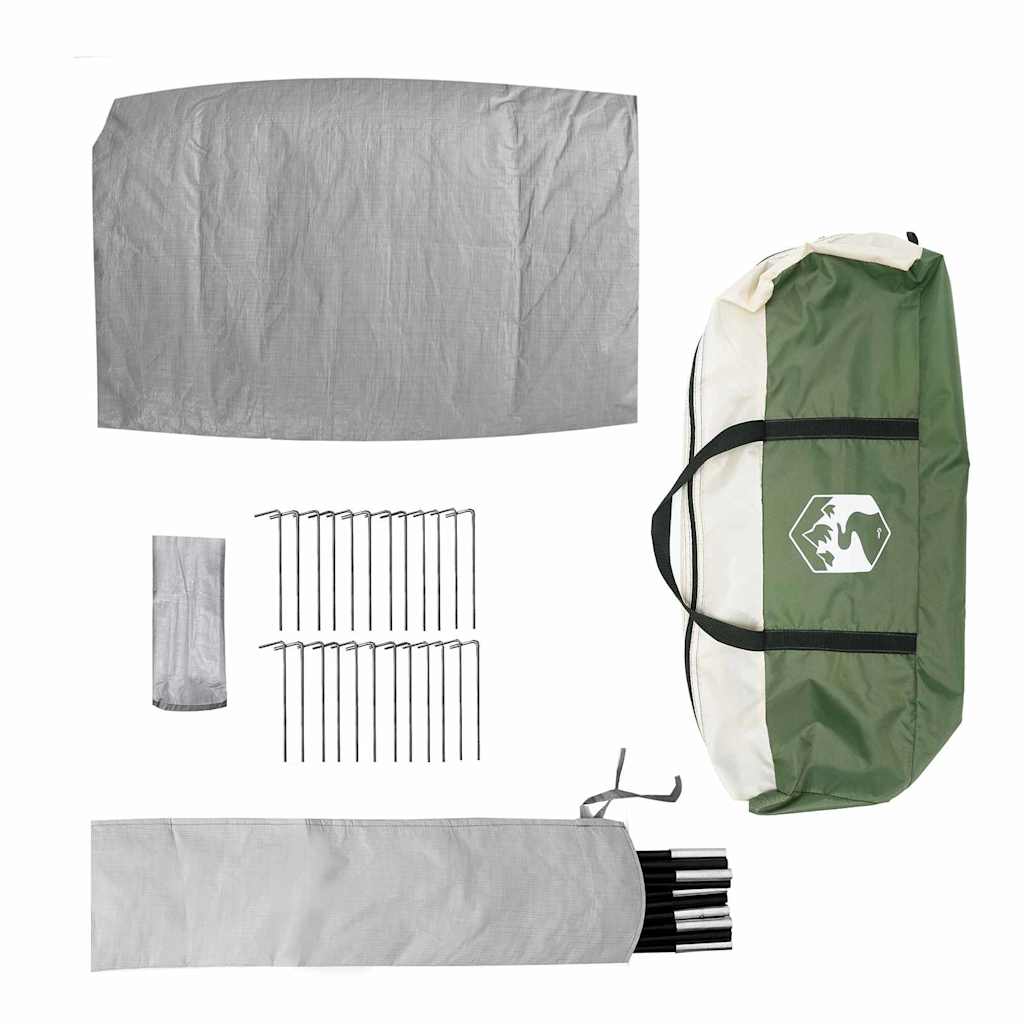vidaXL Camping Tent Groen 482 x 360 x 227 cm Polyester