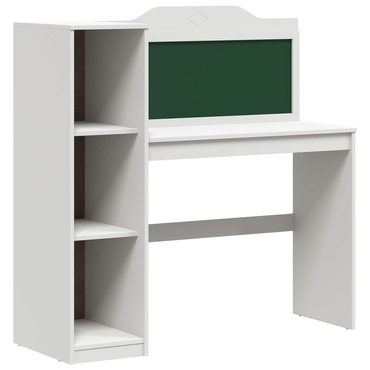vidaXL Schoolbord bureau Wit 120 x 45 x 118.5 cm Bewerkt hout