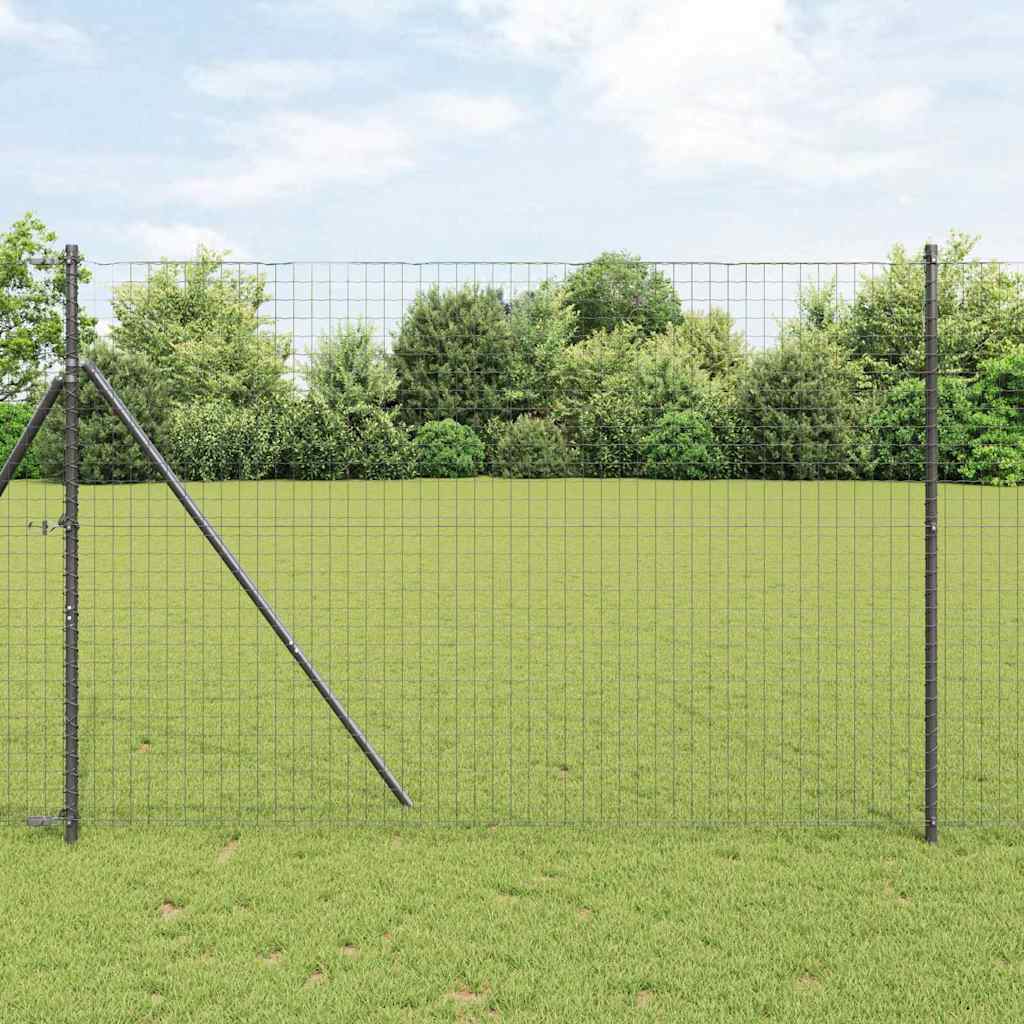 vidaXL Hekpalen 26 st Ø32 mm 80 cm gegalvaniseerd staal groen