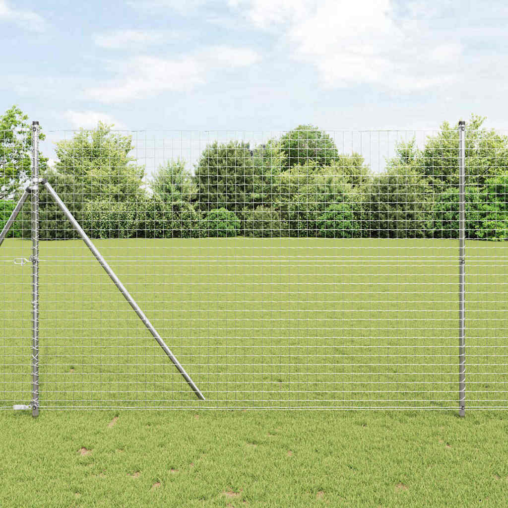 vidaXL Hekpalen 26 st Ø32 mm 80 cm gegalvaniseerd staal groen