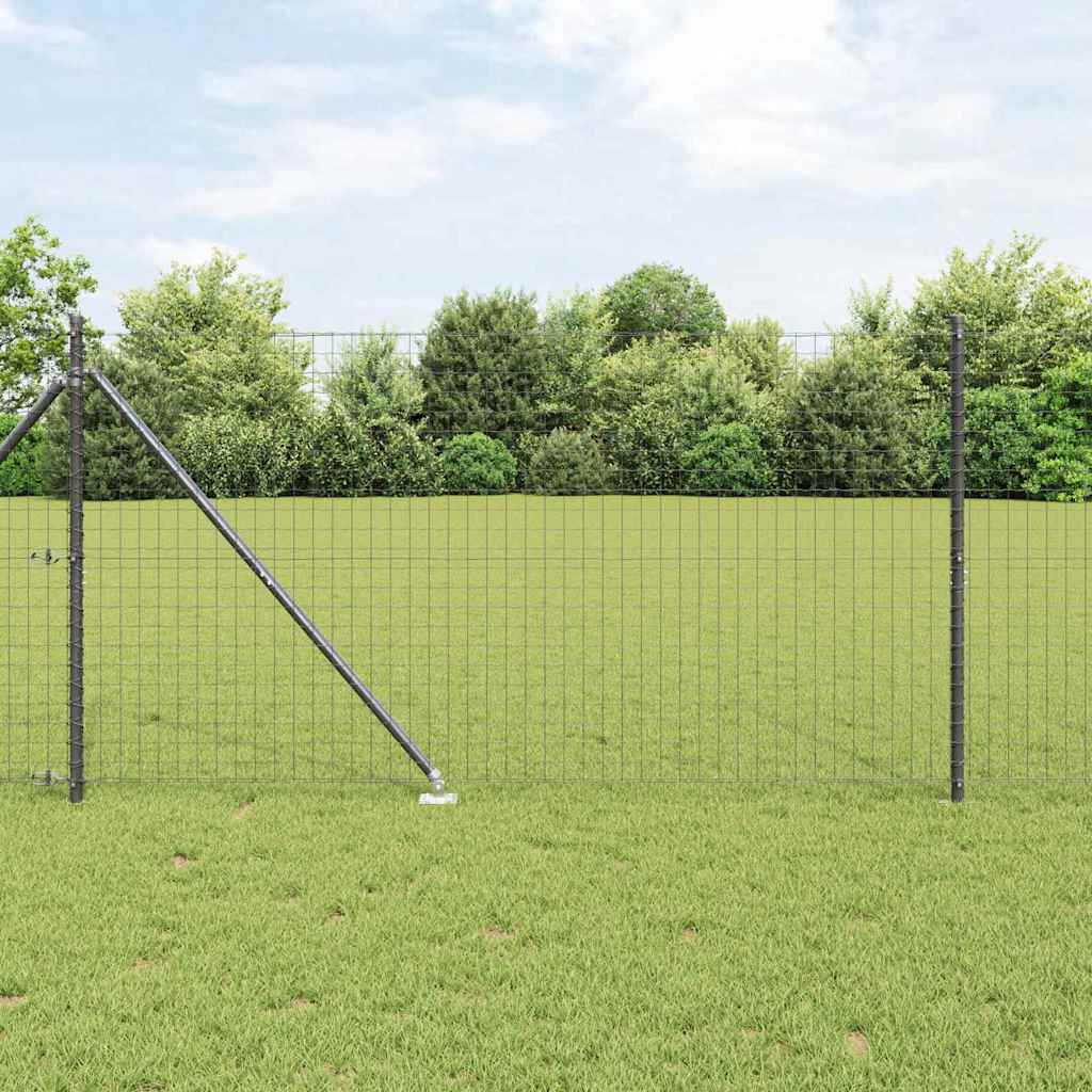 vidaXL Hekpalen 26 st Ø32 mm 80 cm gegalvaniseerd staal groen