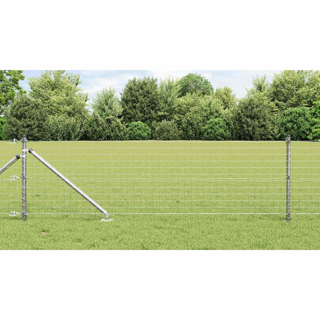 vidaXL Hekpalen 26 st Ø32 mm 80 cm gegalvaniseerd staal groen
