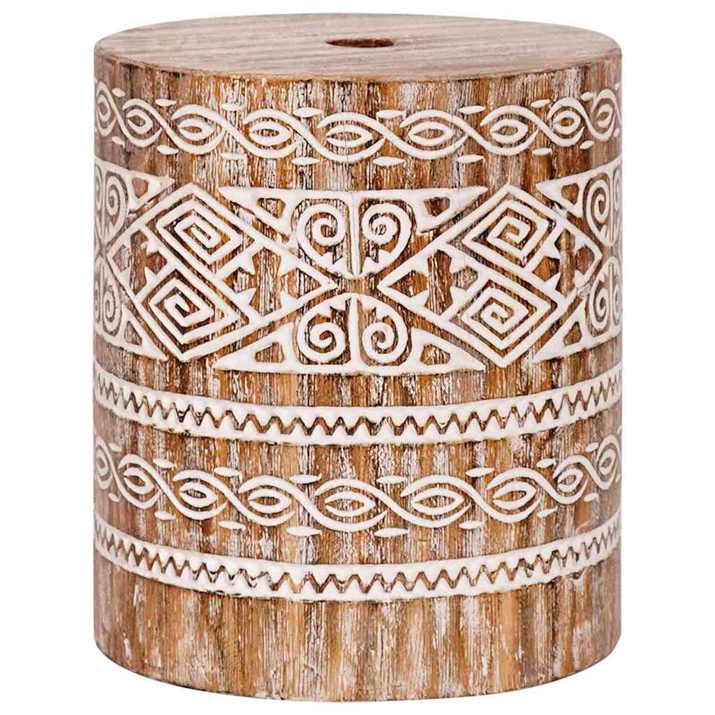 vidaXL Parasolvoet Anders Bruin Ø34 x 40 cm Massief hout