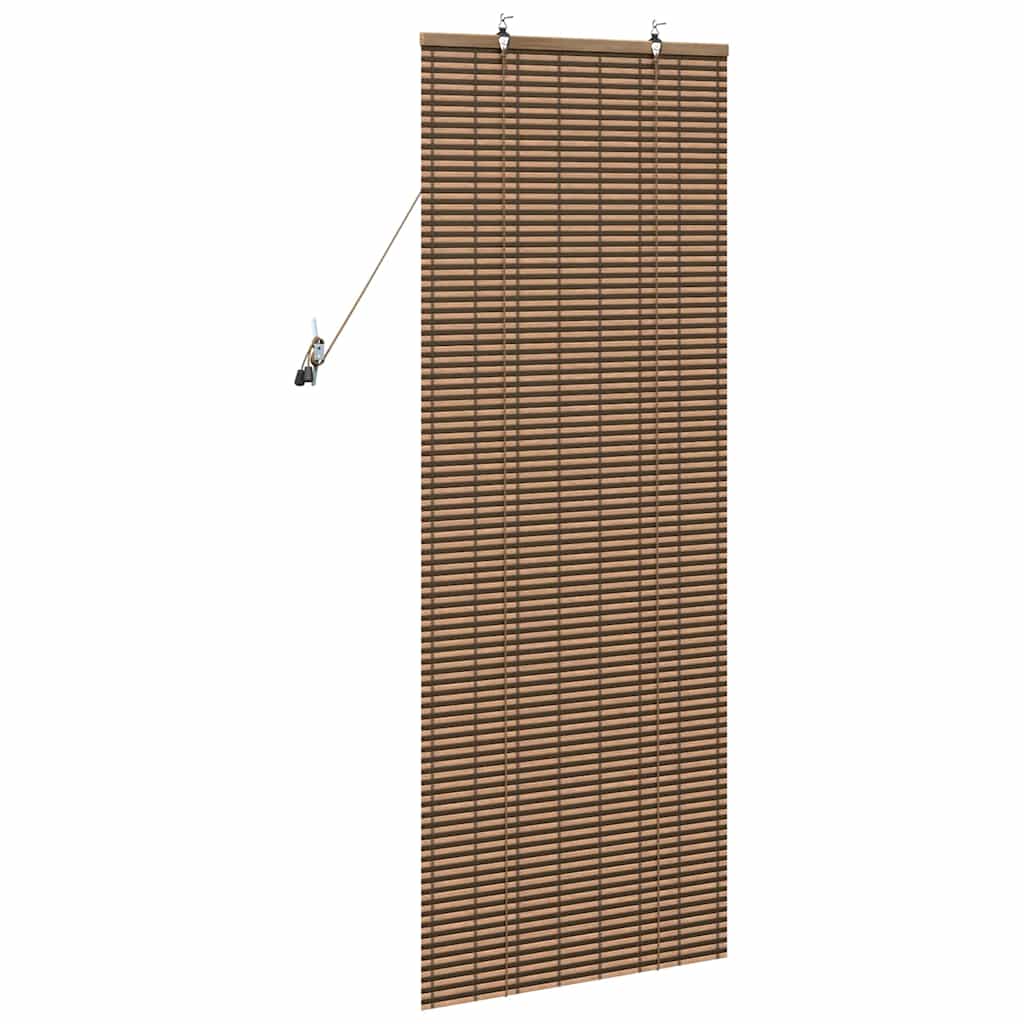 vidaXL Raambuiten & Gordijnen met gordijnen Bruin 60 x 160 cm Bamboe