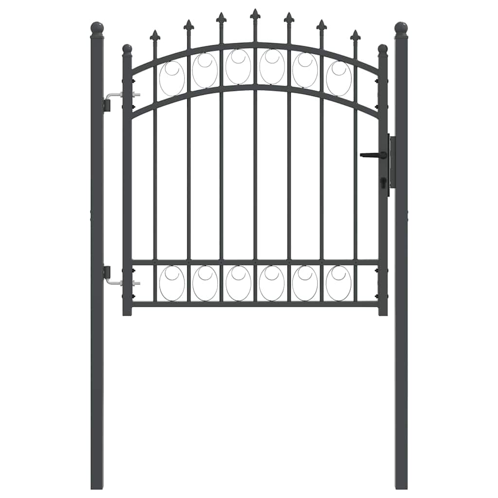 vidaXL Poort met speerpunten 100x100 cm staal groen