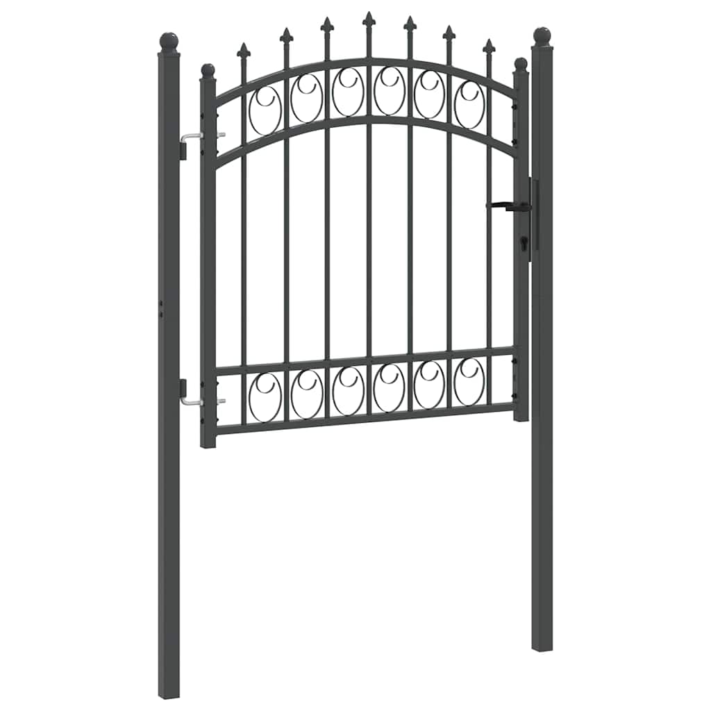vidaXL Poort met speerpunten 100x100 cm staal groen