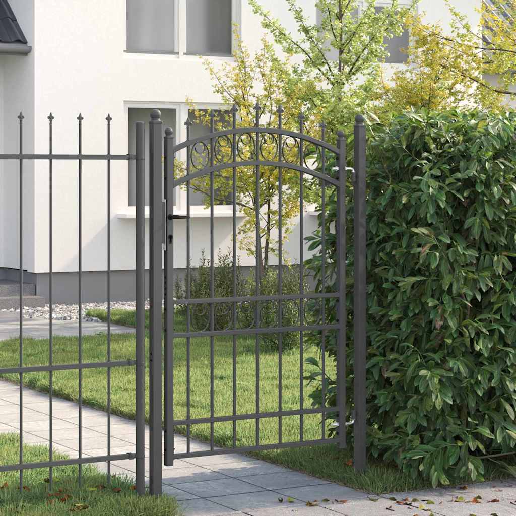 vidaXL Poort met speerpunten 100x100 cm staal groen