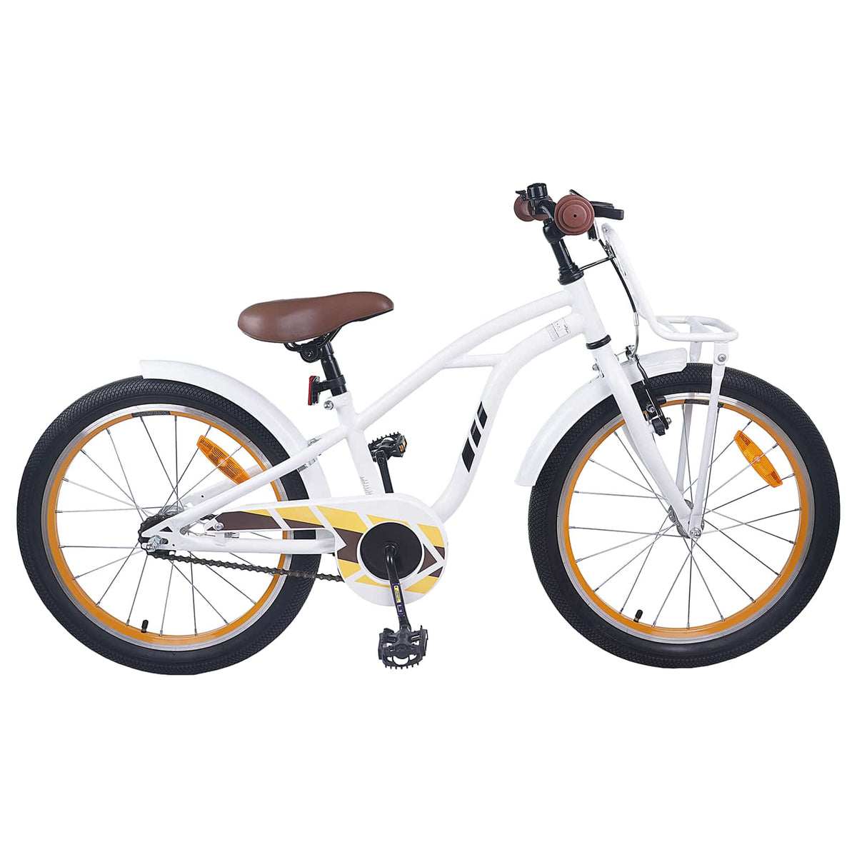 vidaXL Kinderfiets 22 Inch voor 7-12 jaar oud Wit