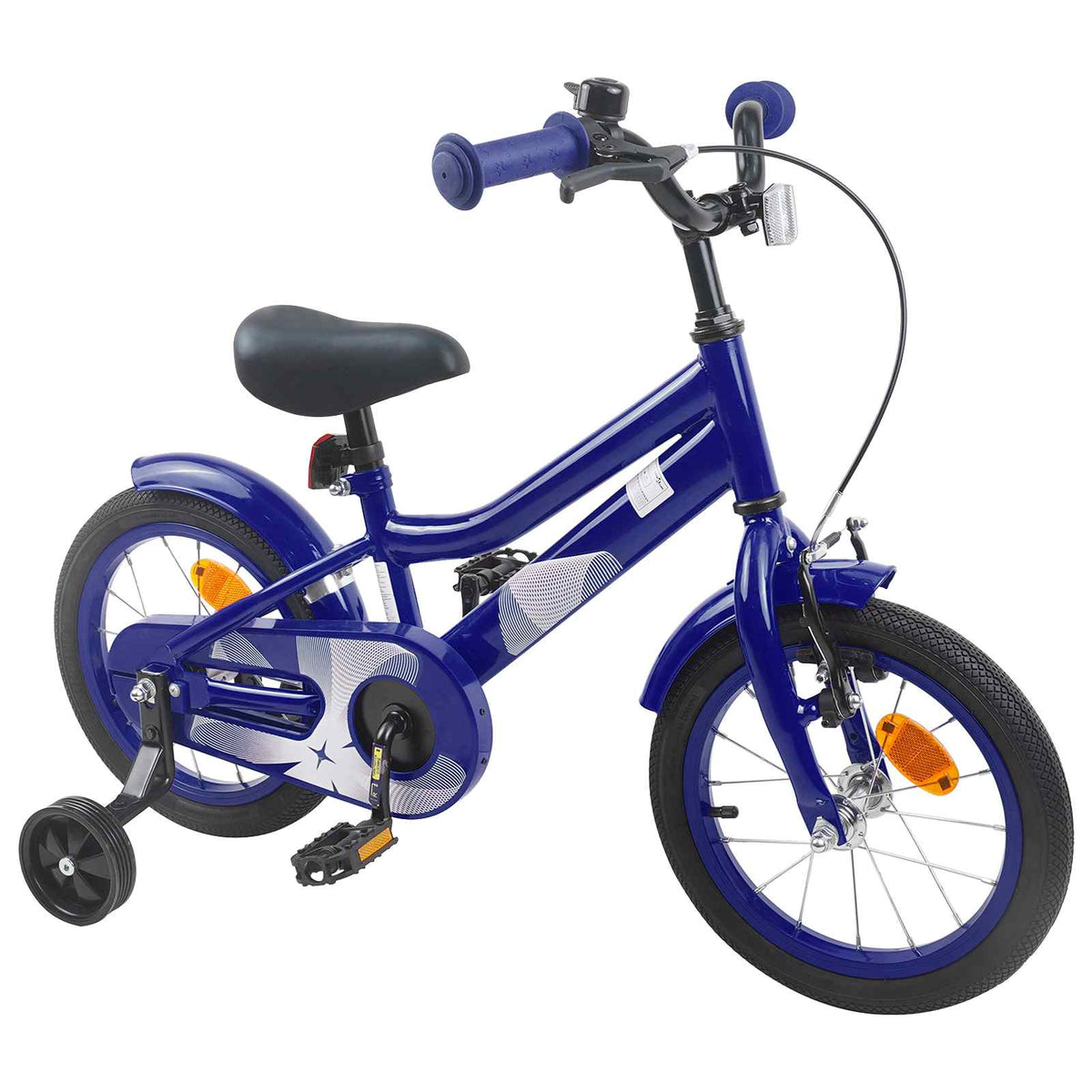vidaXL Kinderfiets 12 Inch voor 2-4 jaar oud Donkerblauw