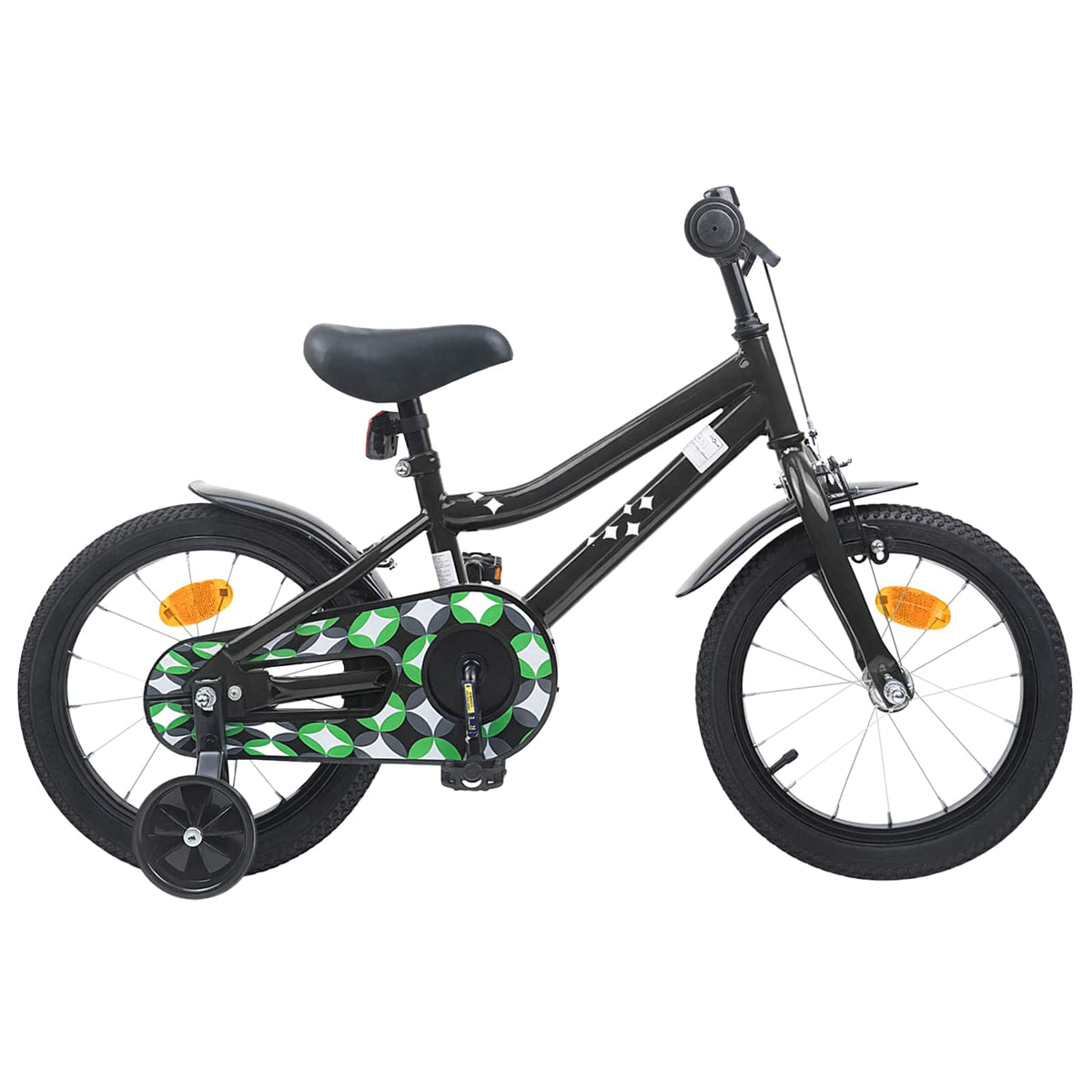 vidaXL Kinderfiets 12 Inch voor 2-4 jaar oud Zwart