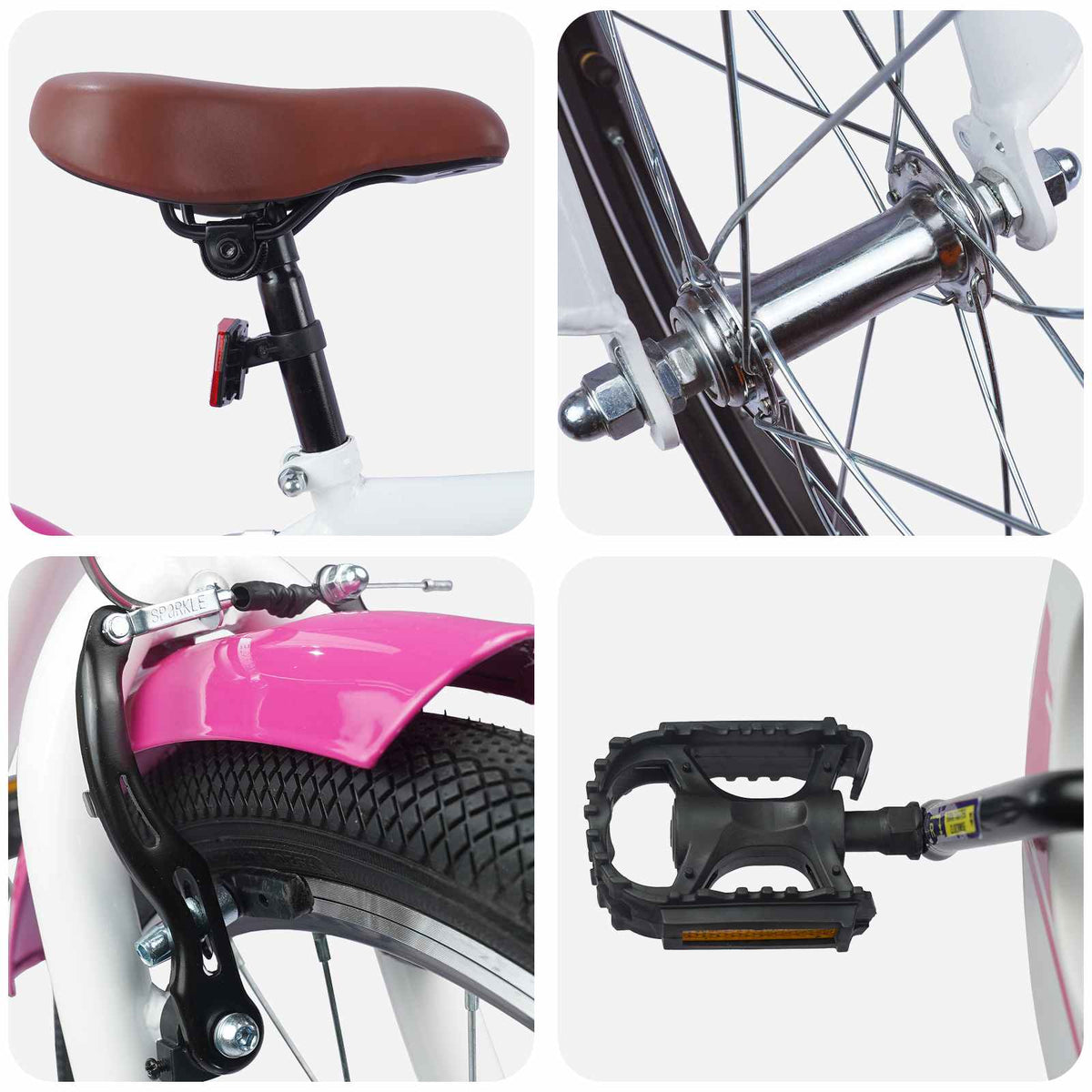 vidaXL Kinderfiets 20 Inch voor 6-11 jaar oud Roze