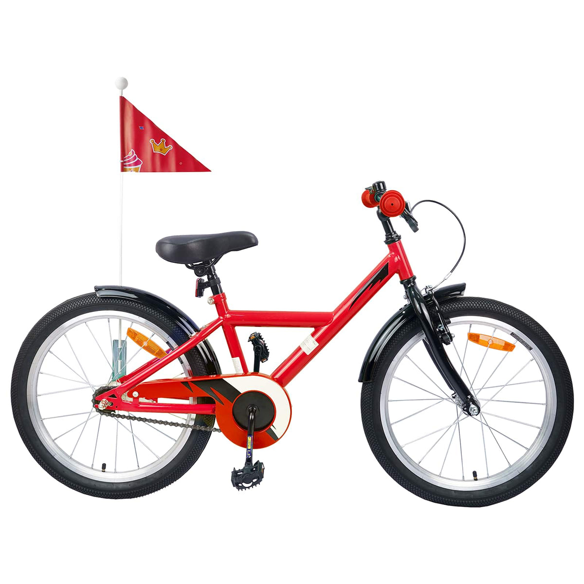 vidaXL Kinderfiets 20 Inch voor 6-11 jaar oud Zwart