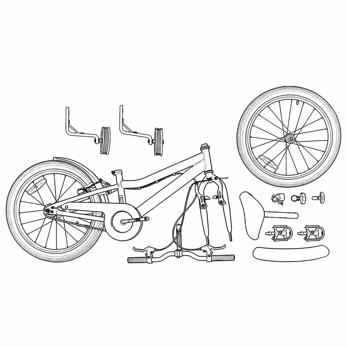 vidaXL Kinderfiets 20 Inch voor 6-11 jaar oud Donkerroze