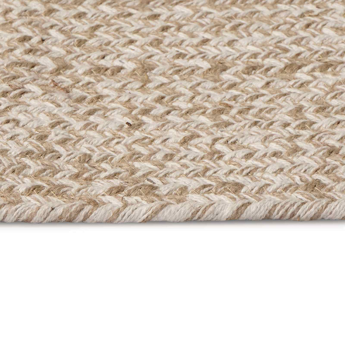 vidaXL Vloerkleden Wit 100 x 152 cm Jute