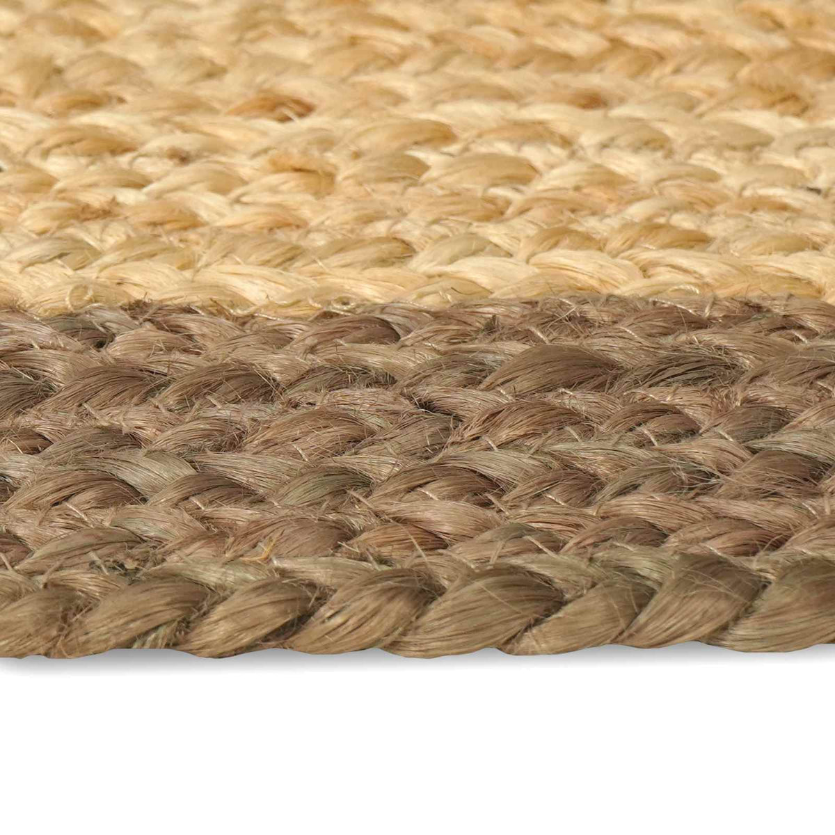 vidaXL Vloerkleden Rechthoekig Natuurlijk en Grijs 60 x 110 cm Jute