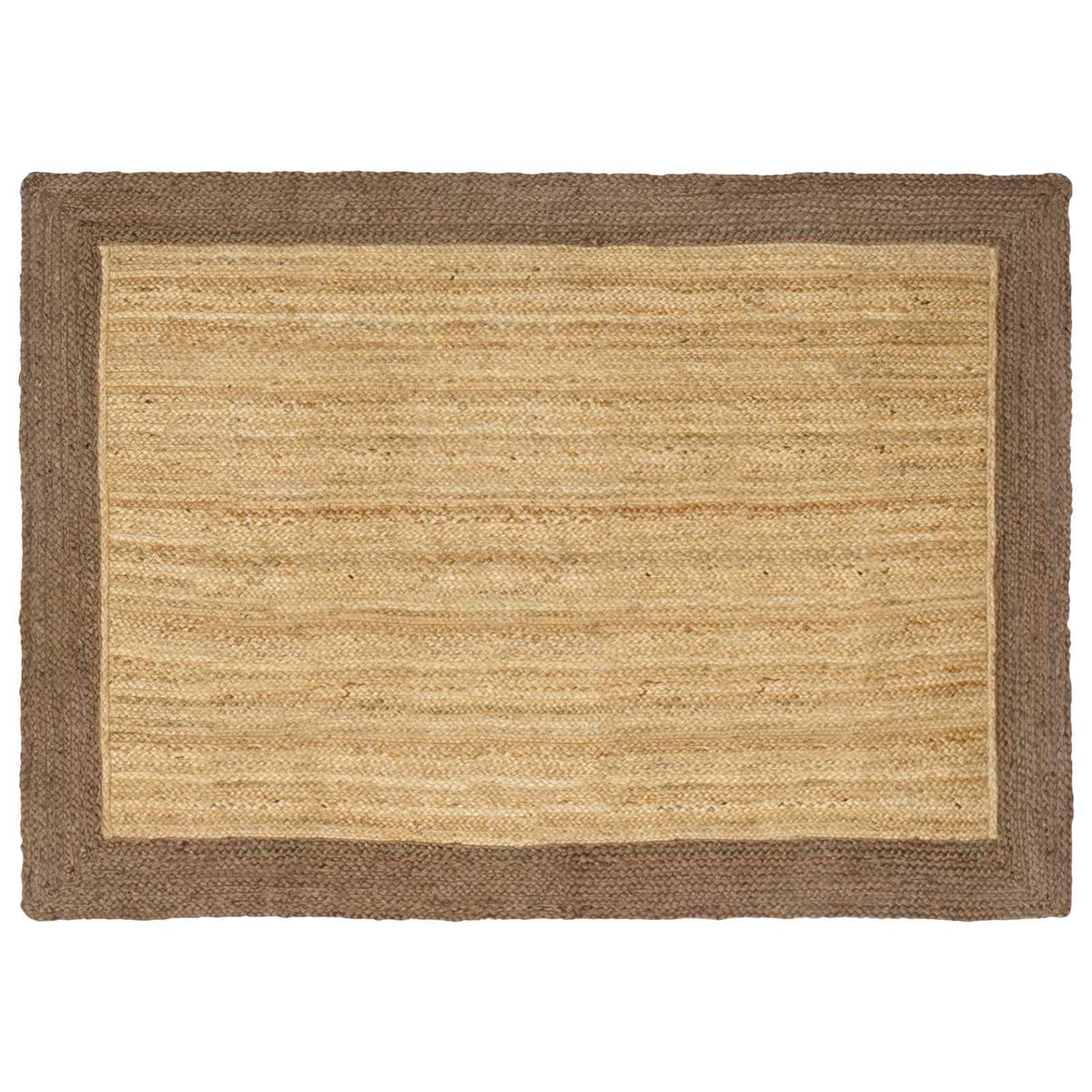 vidaXL Vloerkleden Rechthoekig Natuurlijk en Grijs 60 x 110 cm Jute