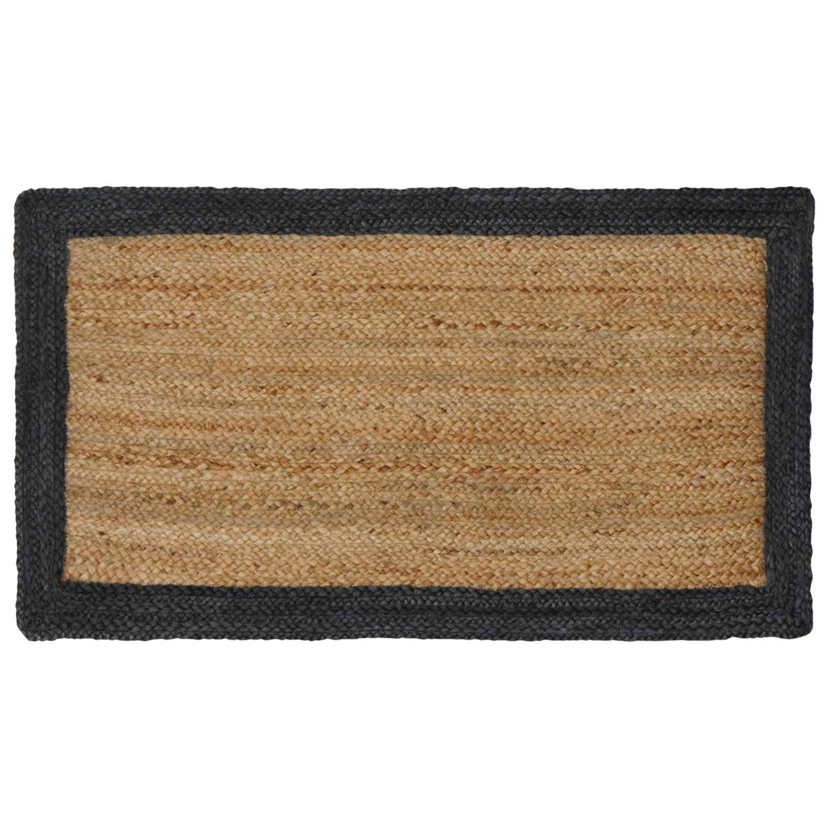 vidaXL Vloerkleden Rechthoekig Natuurlijk en Grijs 60 x 110 cm Jute