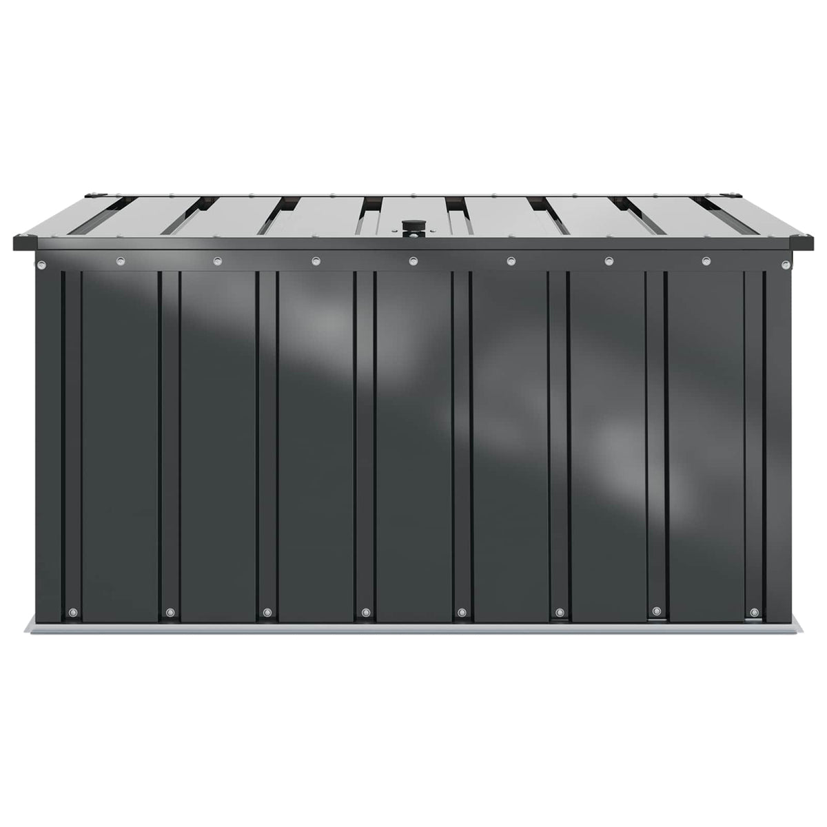 vidaXL Tuinopslagdoos Zwart 101 x 56,5 x 50 cm Staal