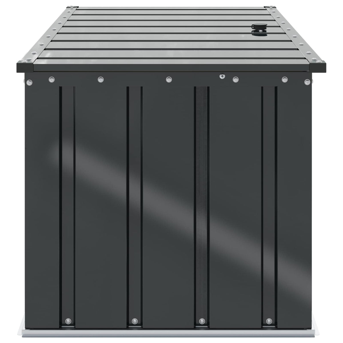 vidaXL Tuinopslagdoos Zwart 101 x 56,5 x 50 cm Staal