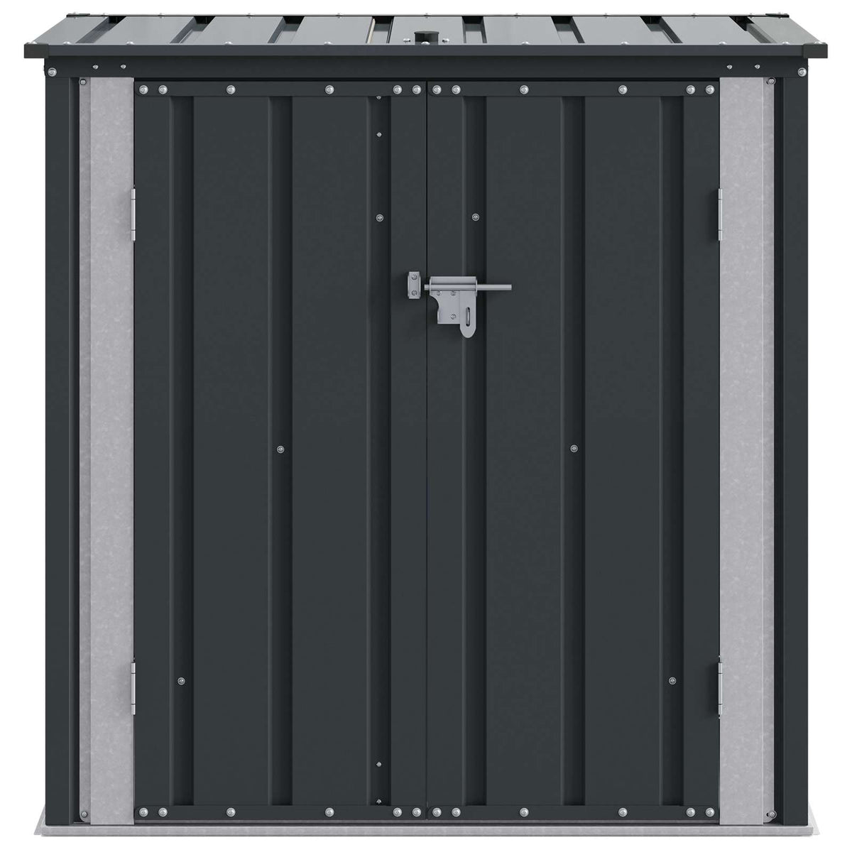 vidaXL Tuinopslagdoos Zwart 101,5 x 57 x 100,5 cm Staal