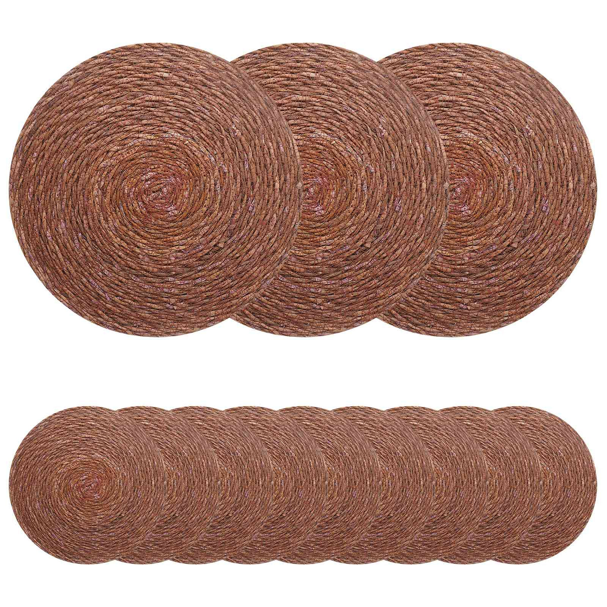 vidaXL Zeegroene placemats 4 st Naturel 100% Zeegras