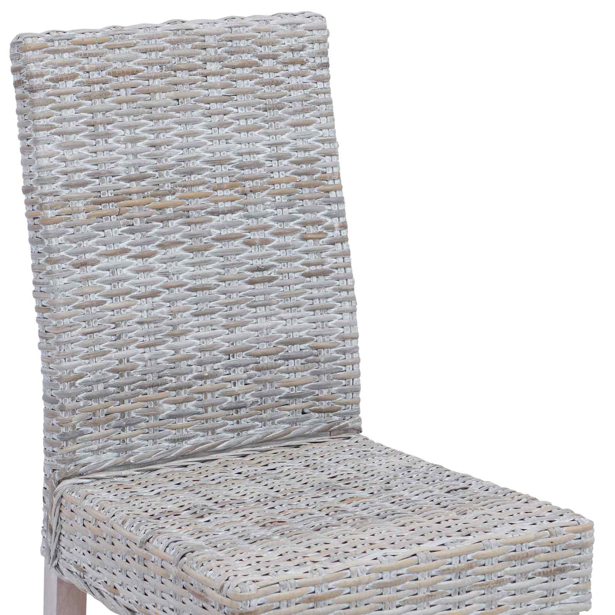 vidaXL Eetkamerstoel 2 pcs Wit gewassen 45 x 54 x 93 cm