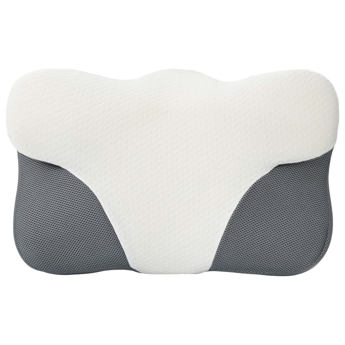 vidaXL Hoofdkussen met kussen Wit 59 x 38 x 14 cm Polyester