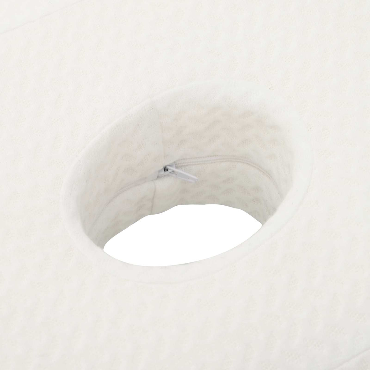 vidaXL Hoofdkussen met kussen Wit 55 x 36 x 10 cm Polyester