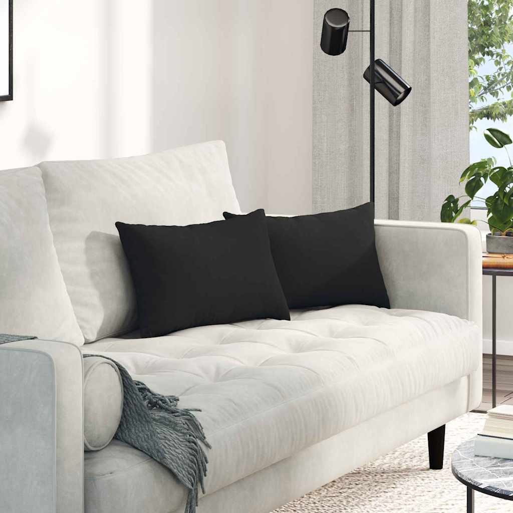 vidaXL Sofa Kussens 2 pcs Taupe 50 x 30 cm Stof