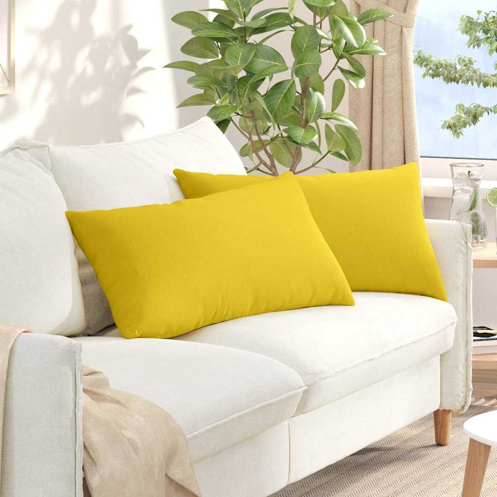 vidaXL Sofa Kussens 2 pcs Lichtgrijs 50 x 30 cm Stof