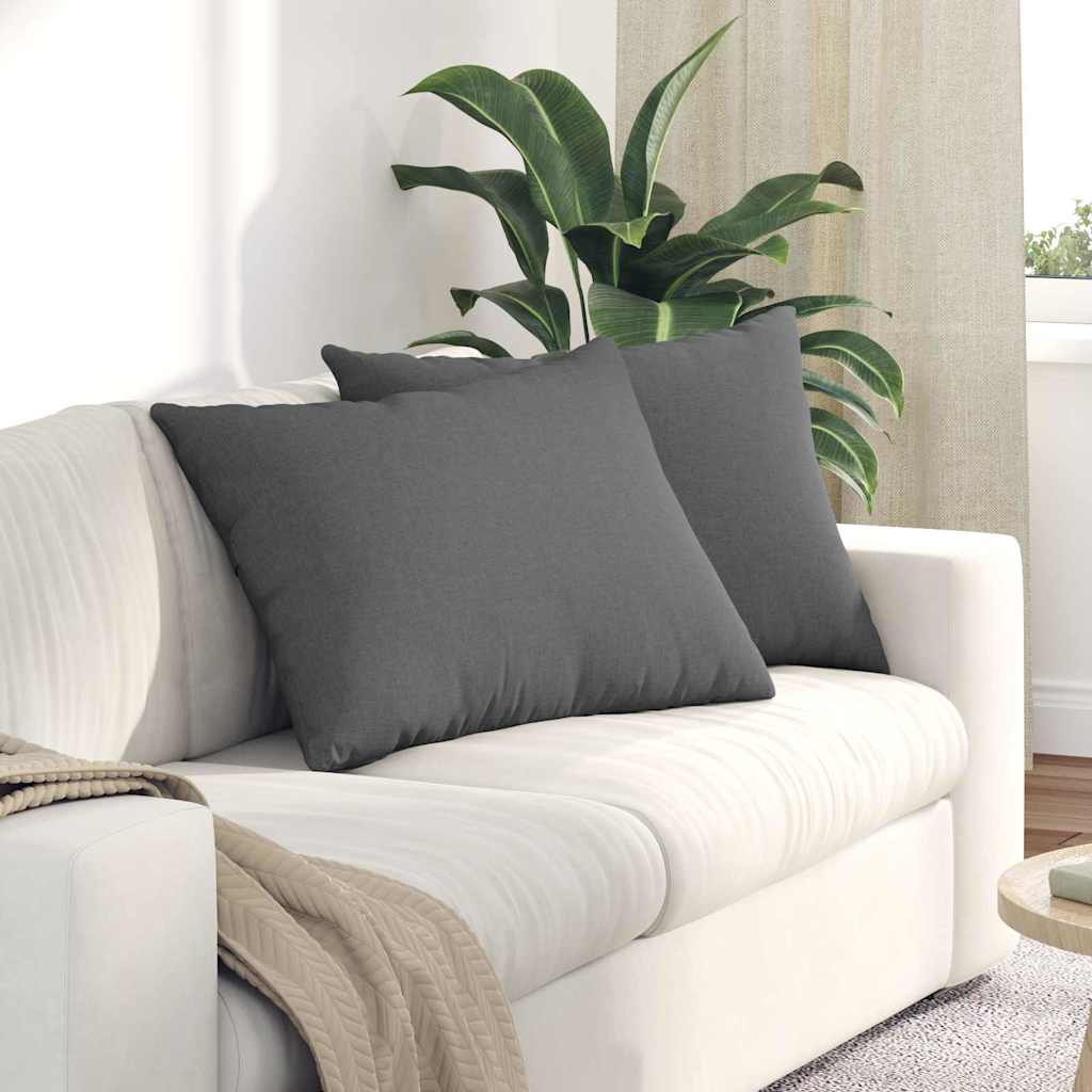 vidaXL Sofa Kussens 2 pcs Lichtgrijs 50 x 30 cm Stof
