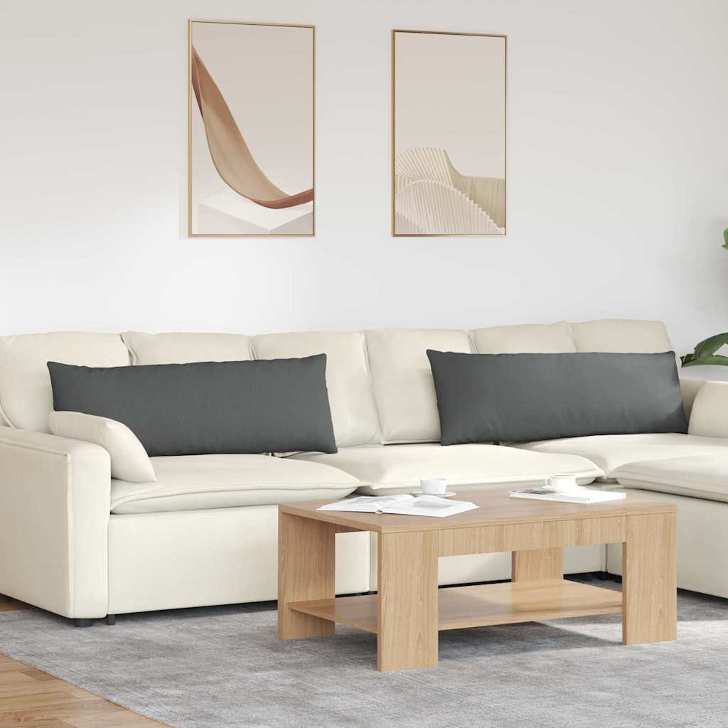vidaXL Sofa Kussens 2 pcs Lichtgrijs 50 x 30 cm Stof