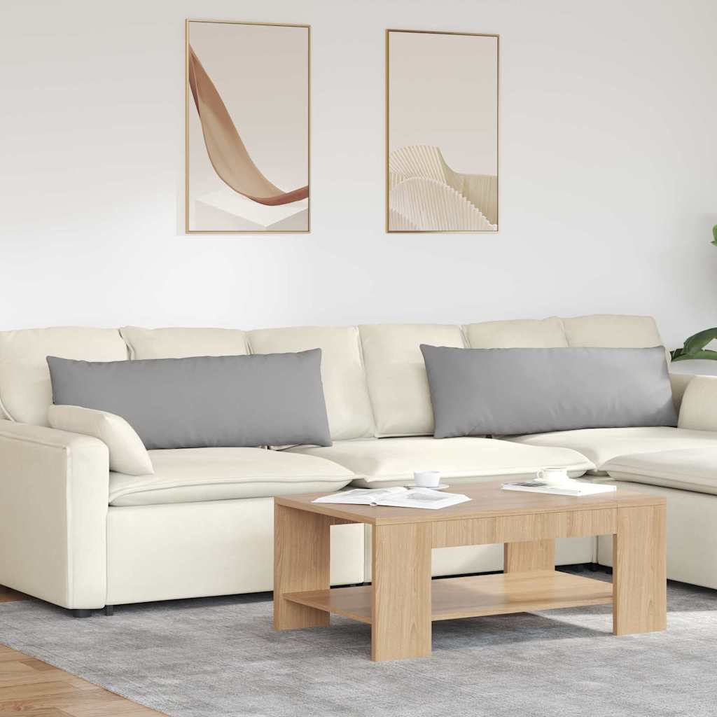 vidaXL Sofa Kussens 2 pcs Lichtgrijs 50 x 30 cm Stof