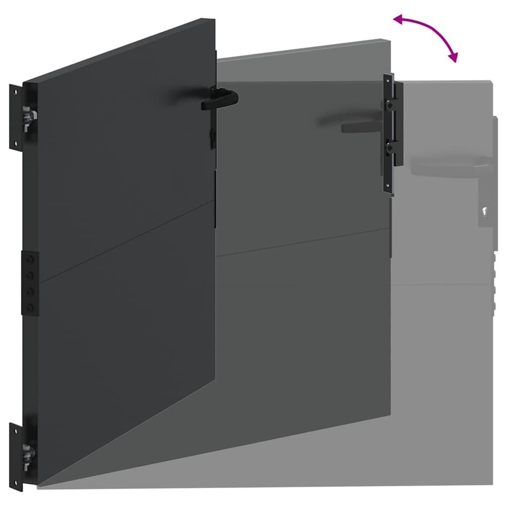 vidaXL Poort 105x180 cm cortenstaal