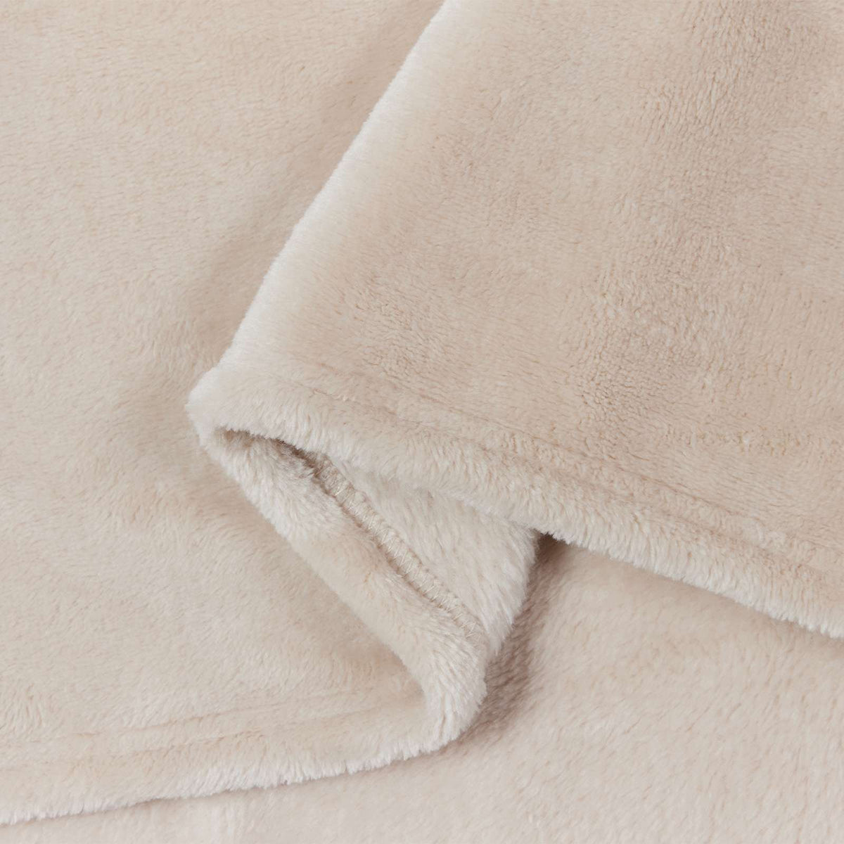 vidaXL Gooi Deken Beige 130 x 150 cm Fleece