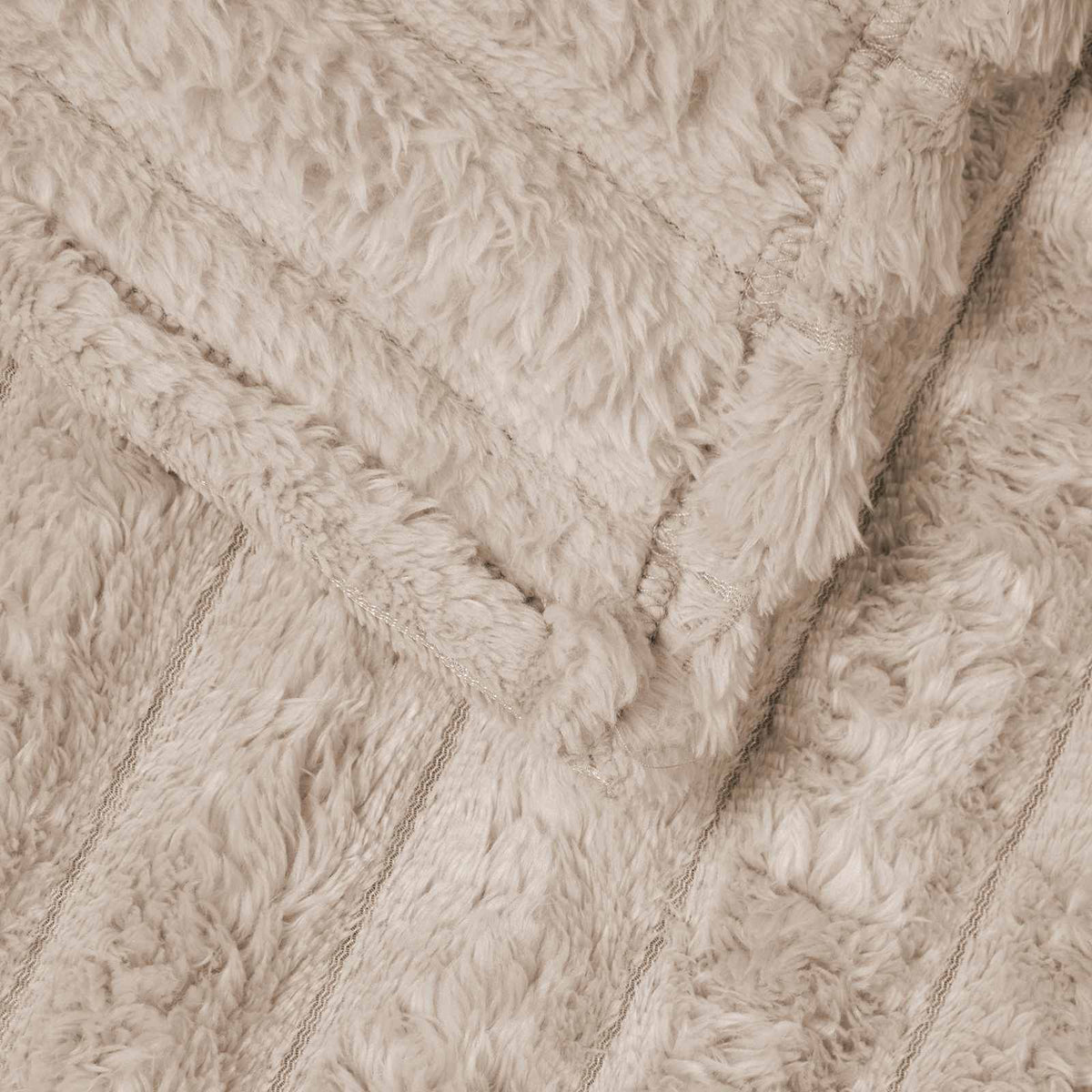 vidaXL Gooi Deken Beige 150 x 130 cm Fleece