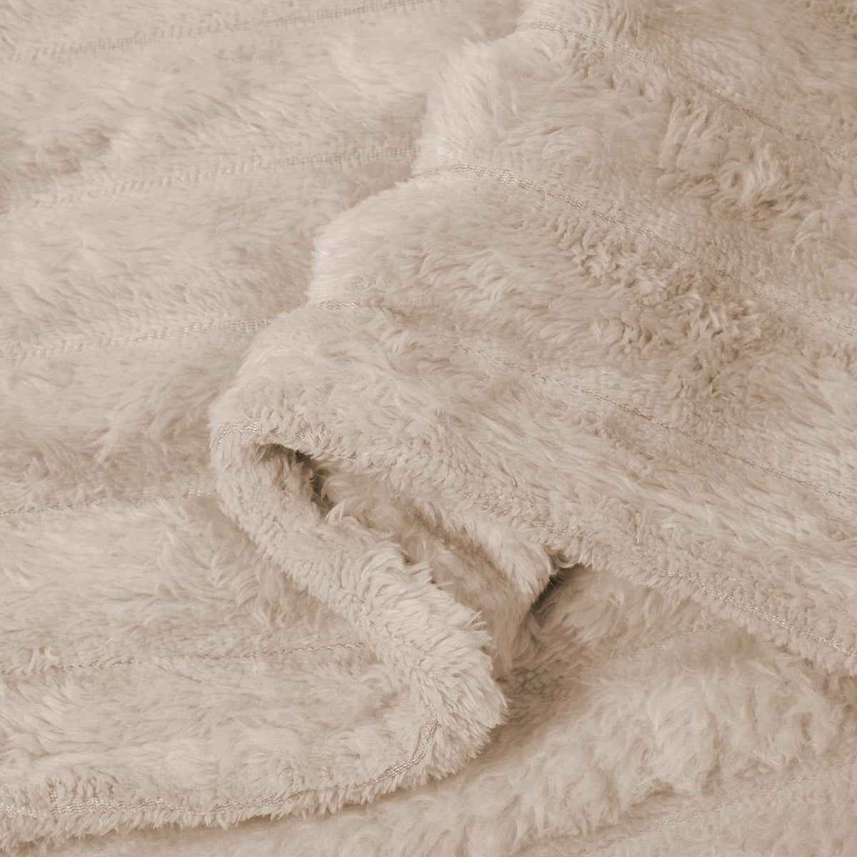 vidaXL Gooi Deken Beige 150 x 130 cm Fleece