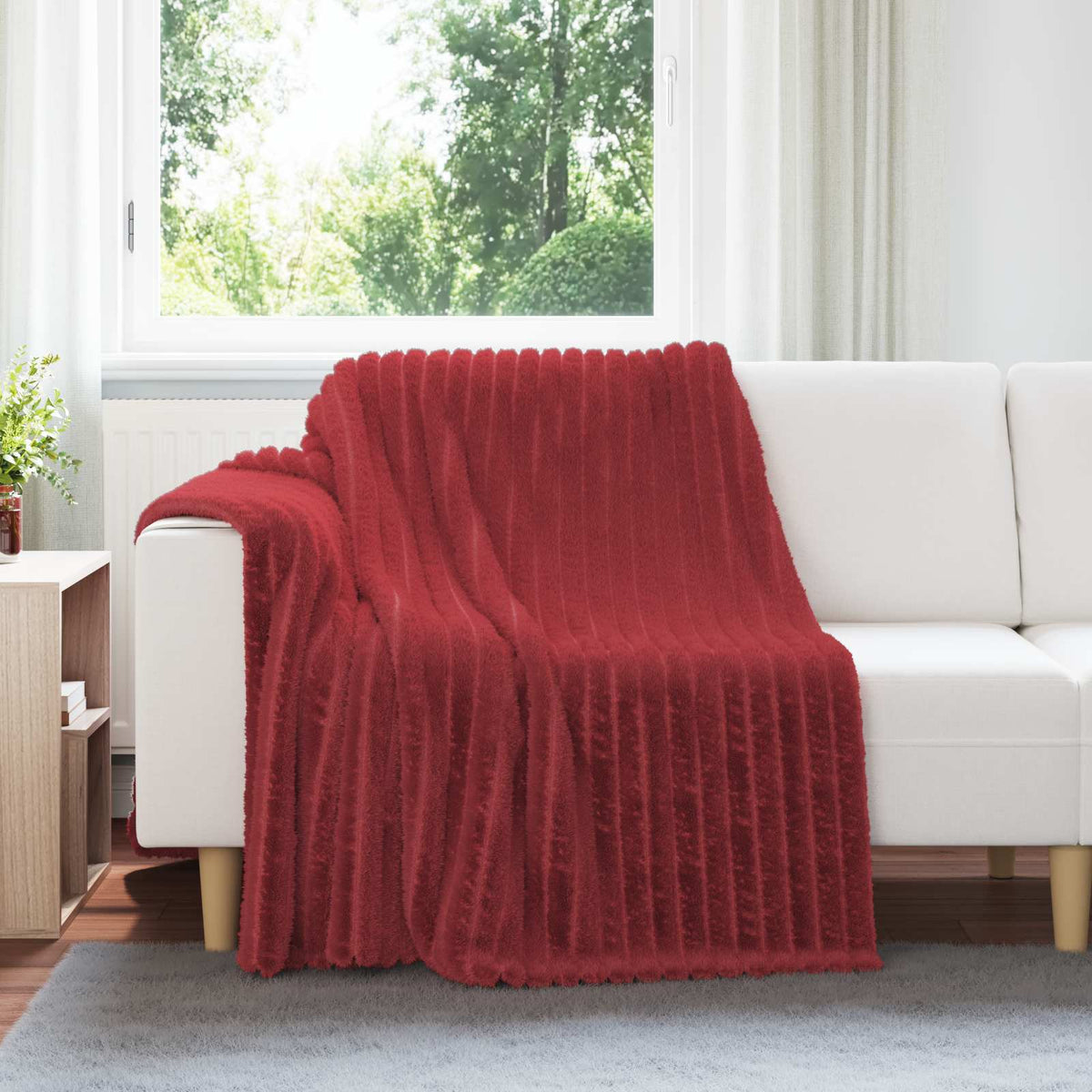 vidaXL Gooi Deken Beige 150 x 130 cm Fleece