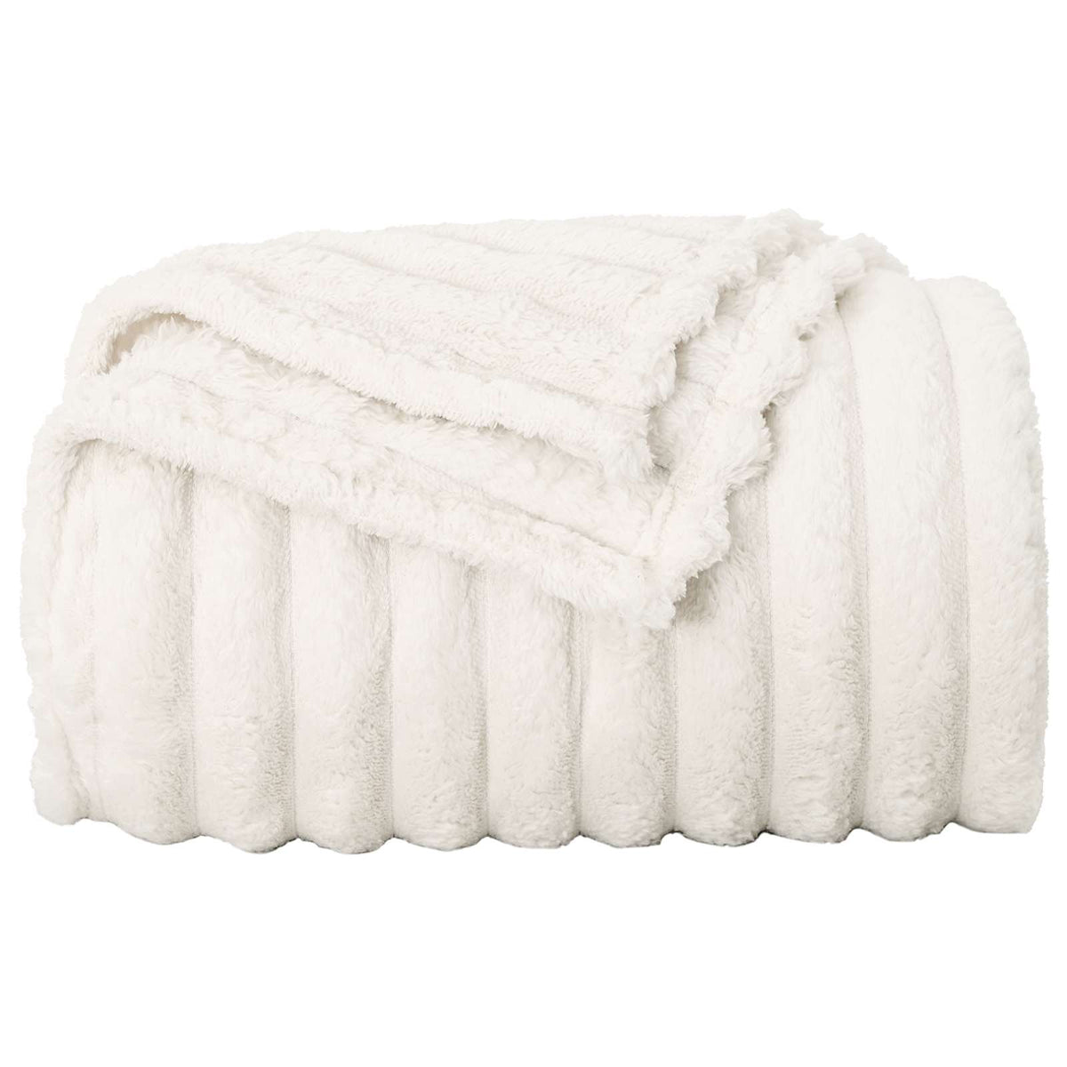 vidaXL Gooi Deken Beige 150 x 130 cm Fleece