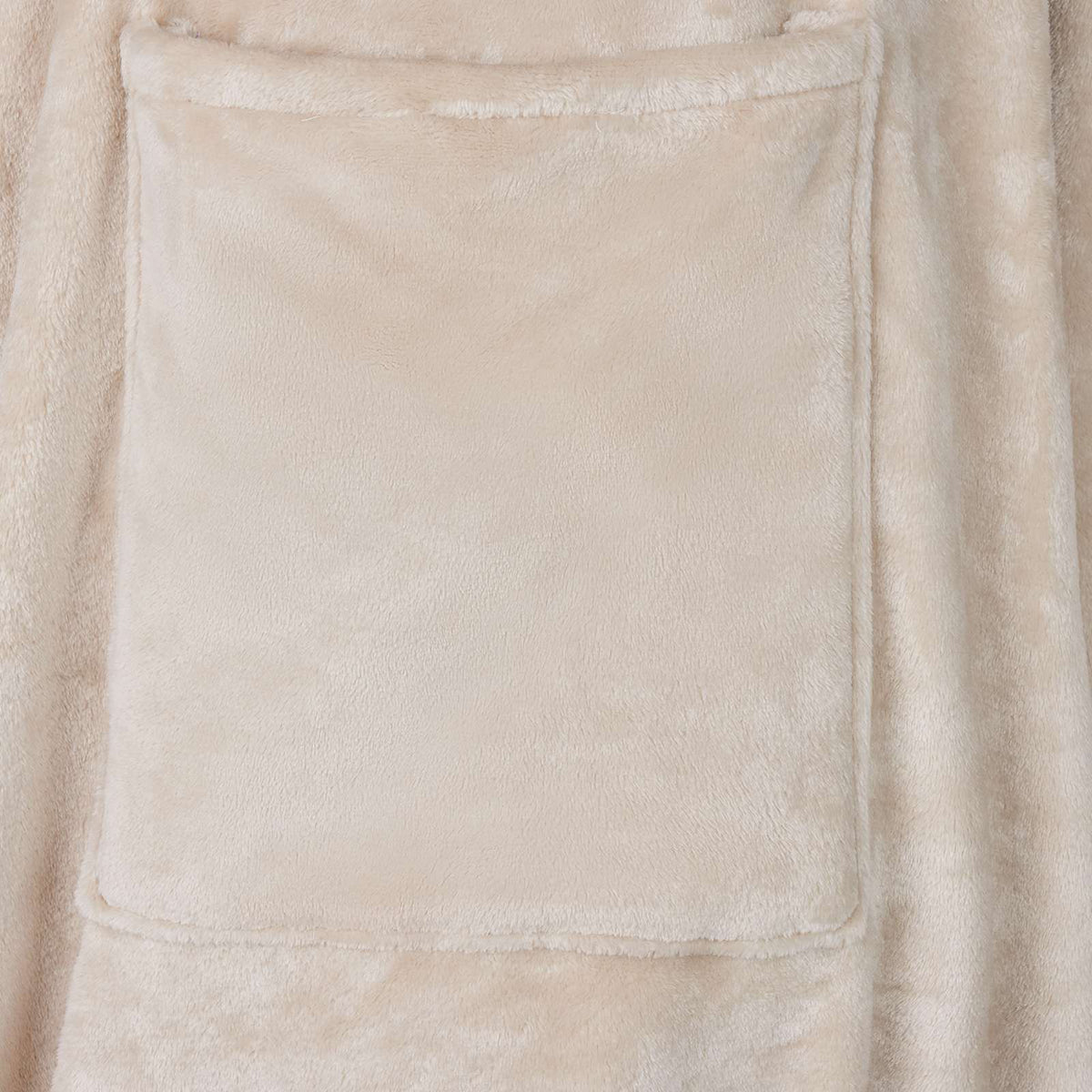 vidaXL Deken hoodie Beige Flanel